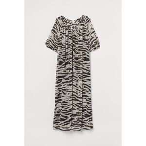 H&M‎ Zebra Print Chiffon Midi Dress NWT XS